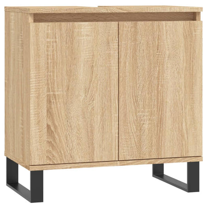 Badkamerkast 58X33X60 Cm Bewerkt Hout Kleurig Sonoma eiken