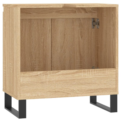 Badkamerkast 58X33X60 Cm Bewerkt Hout Kleurig Sonoma eiken