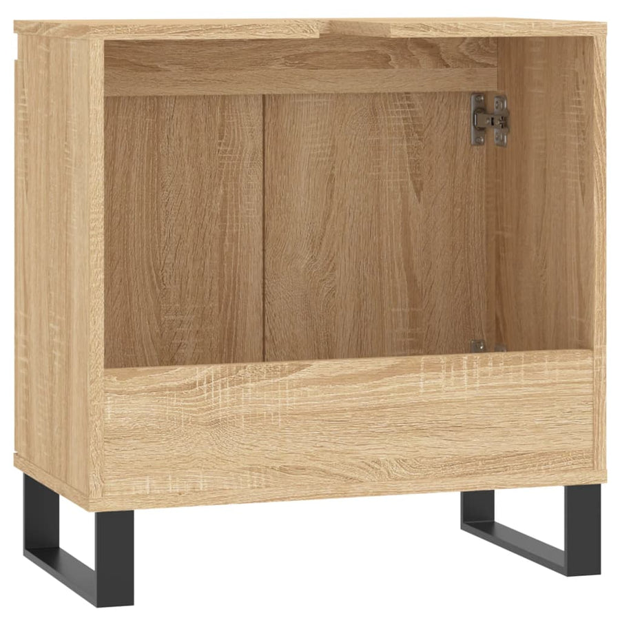 Badkamerkast 58X33X60 Cm Bewerkt Hout Kleurig Sonoma eiken