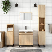 Badkamerkast 58x33x60 cm bewerkt hout sonoma eiken