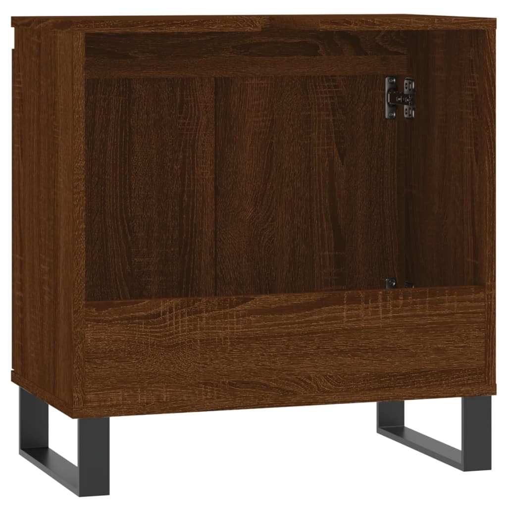 Badkamerkast 58X33X60 Cm Bewerkt Hout bruin eikenkleur