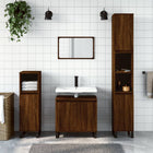 Bathroom cabinet 58x33x60 cm engineered wood brown oak look