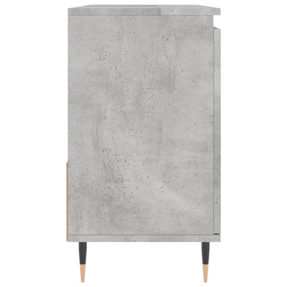 Badkamerkast 65X33X60 Cm Bewerkt Hout Betongrijs