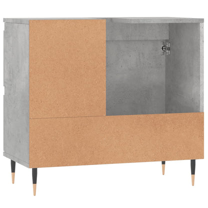 Badkamerkast 65X33X60 Cm Bewerkt Hout Betongrijs