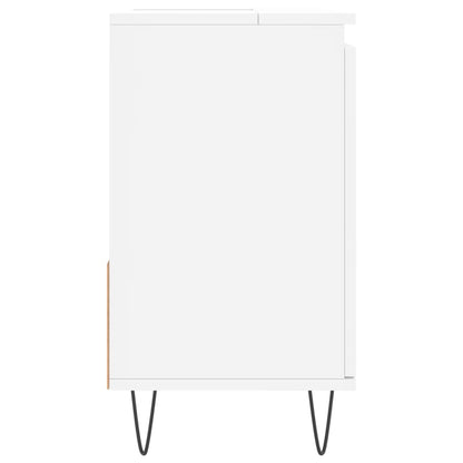Badkamerkast 65X33X60 Cm Bewerkt Hout Wit