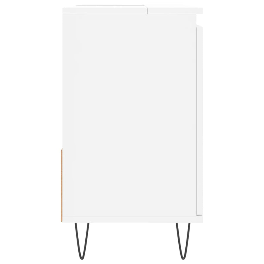Badkamerkast 65X33X60 Cm Bewerkt Hout Wit