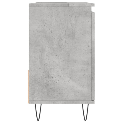 Badkamerkast 65X33X60 Cm Bewerkt Hout Betongrijs