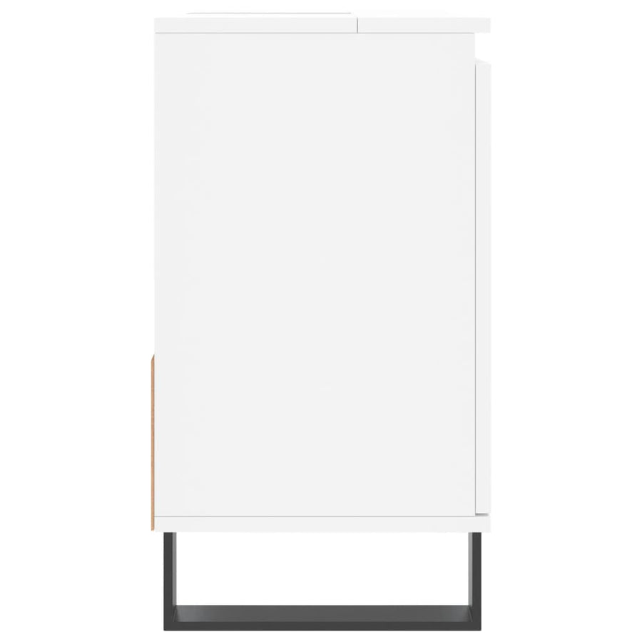 Badkamerkast 65X33X60 Cm Bewerkt Hout Wit