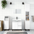 Bathroom Cabinet 65x33x60 cm Engineered Wood White