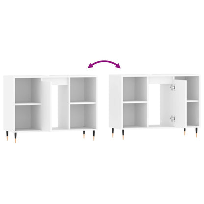 Badkamerkast 80X33X60 Cm Bewerkt Hout Wit