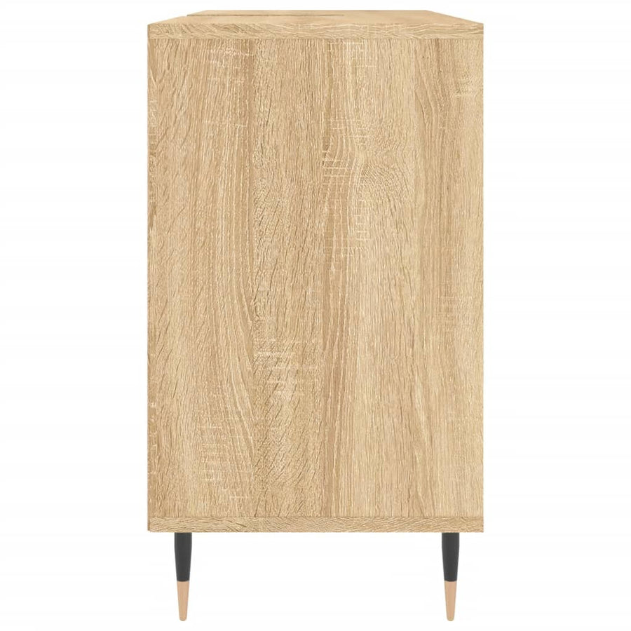 Badkamerkast 80X33X60 Cm Bewerkt Hout Kleurig Sonoma eiken