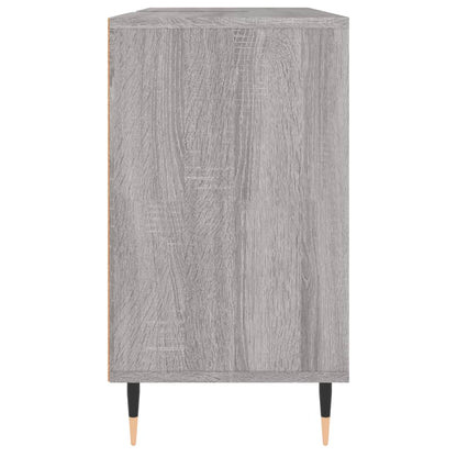 Badkamerkast 80X33X60 Cm Bewerkt Hout Eikenkleurig Grijs sonoma