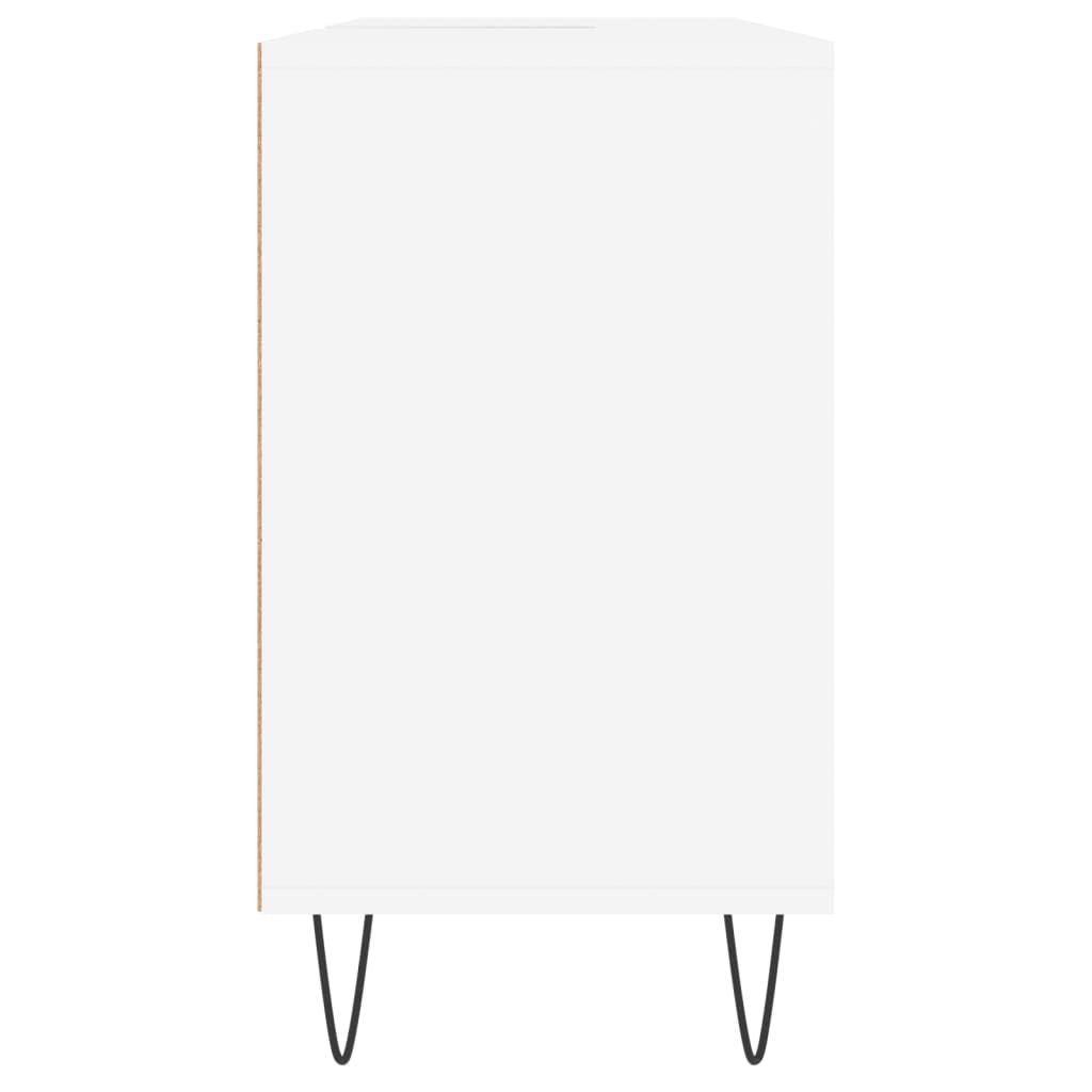 Badkamerkast 80X33X60 Cm Bewerkt Hout Wit