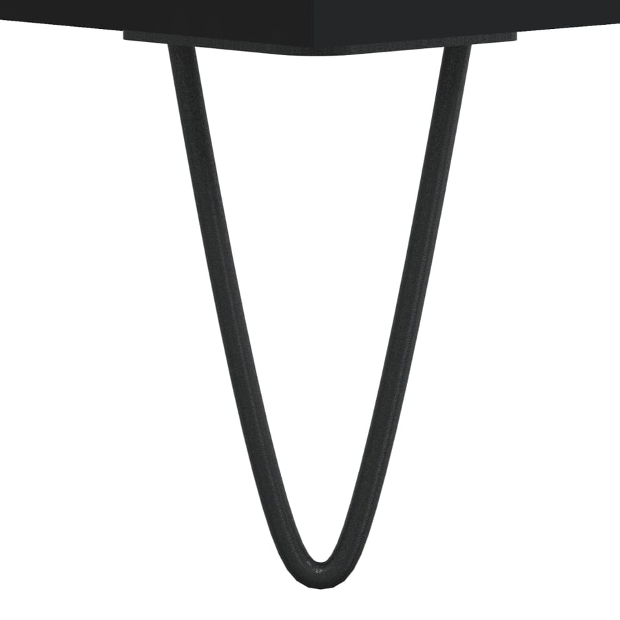Badkamerkast 80X33X60 Cm Bewerkt Hout Zwart