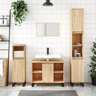 Bathroom cabinet 80x33x60 cm engineered wood Sonoma oak colour