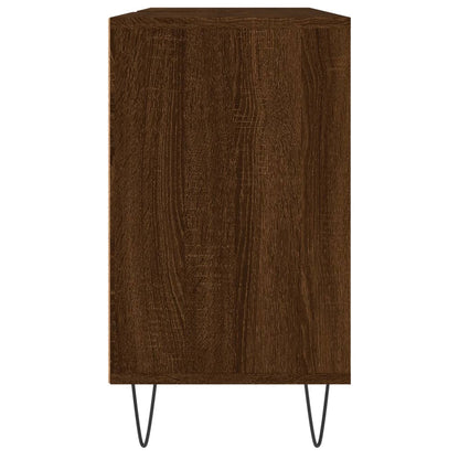 Badkamerkast 80X33X60 Cm Bewerkt Hout bruin eikenkleur
