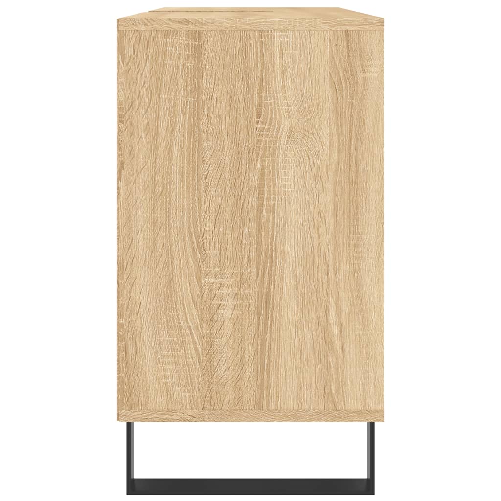 Badkamerkast 80X33X60 Cm Bewerkt Hout Kleurig Sonoma eiken