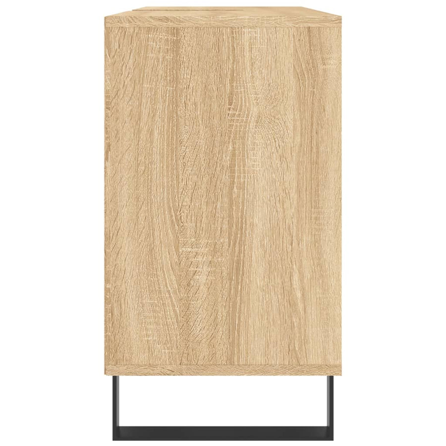 Badkamerkast 80X33X60 Cm Bewerkt Hout Kleurig Sonoma eiken