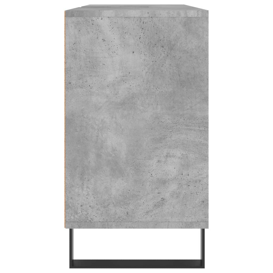 Badkamerkast 80X33X60 Cm Bewerkt Hout Betongrijs