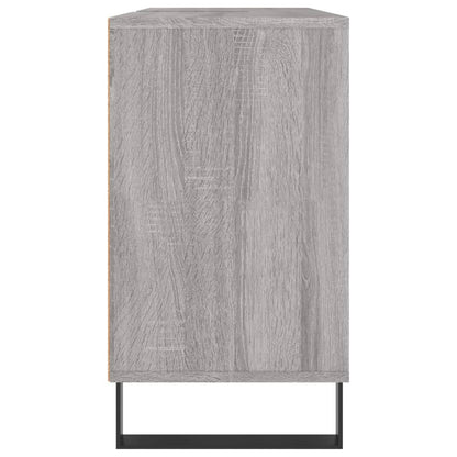 Badkamerkast 80X33X60 Cm Bewerkt Hout Eikenkleurig Grijs sonoma