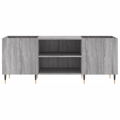 Platenkast 121X38X48 Cm Bewerkt Hout Grijs Sonoma Eikenkleurig
