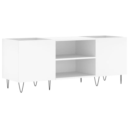 Platenkast 121X38X48 Cm Bewerkt Hout Wit