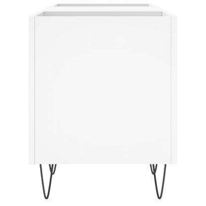 Platenkast 121X38X48 Cm Bewerkt Hout Wit
