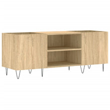 Platenkast 121X38X48 Cm Bewerkt Hout Kleurig Sonoma eiken