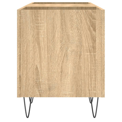 Platenkast 121X38X48 Cm Bewerkt Hout Kleurig Sonoma eiken
