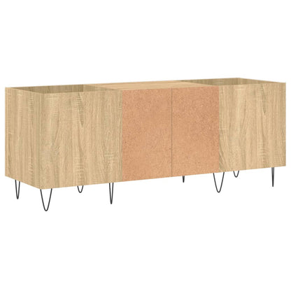 Platenkast 121X38X48 Cm Bewerkt Hout Kleurig Sonoma eiken