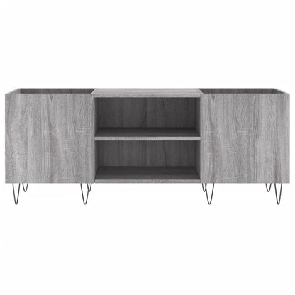 Platenkast 121X38X48 Cm Bewerkt Hout Grijs Sonoma Eikenkleurig