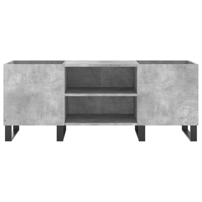Platenkast 121X38X48 Cm Bewerkt Hout Betongrijs