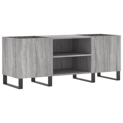 Platenkast 121X38X48 Cm Bewerkt Hout Grijs Sonoma Eikenkleurig