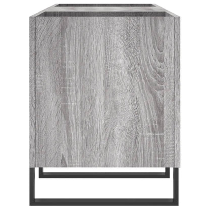 Platenkast 121X38X48 Cm Bewerkt Hout Grijs Sonoma Eikenkleurig