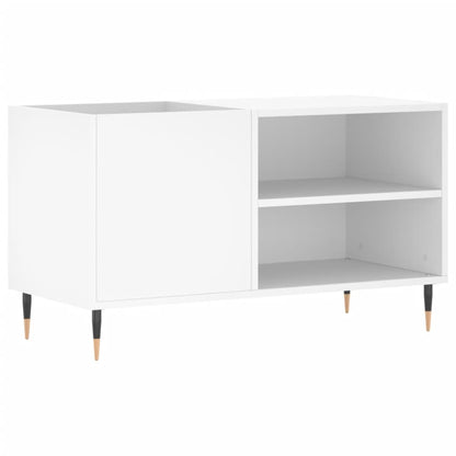 Platenkast 85X38X48 Cm Bewerkt Hout Wit 1