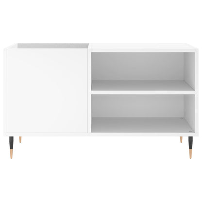 Platenkast 85X38X48 Cm Bewerkt Hout Wit 1