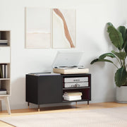 Record cabinet 85x38x48 cm treated wood black