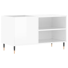 Platenkast 85X38X48 Cm Bewerkt Hout 1 Hoogglans wit