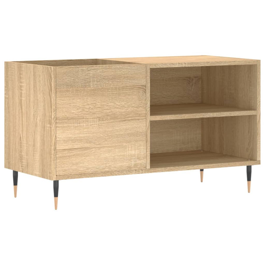 Platenkast 85X38X48 Cm Bewerkt Hout Sonoma Eikenkleurig 1