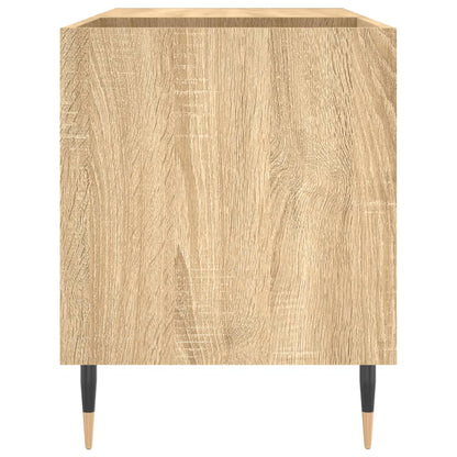 Platenkast 85X38X48 Cm Bewerkt Hout Sonoma Eikenkleurig 1