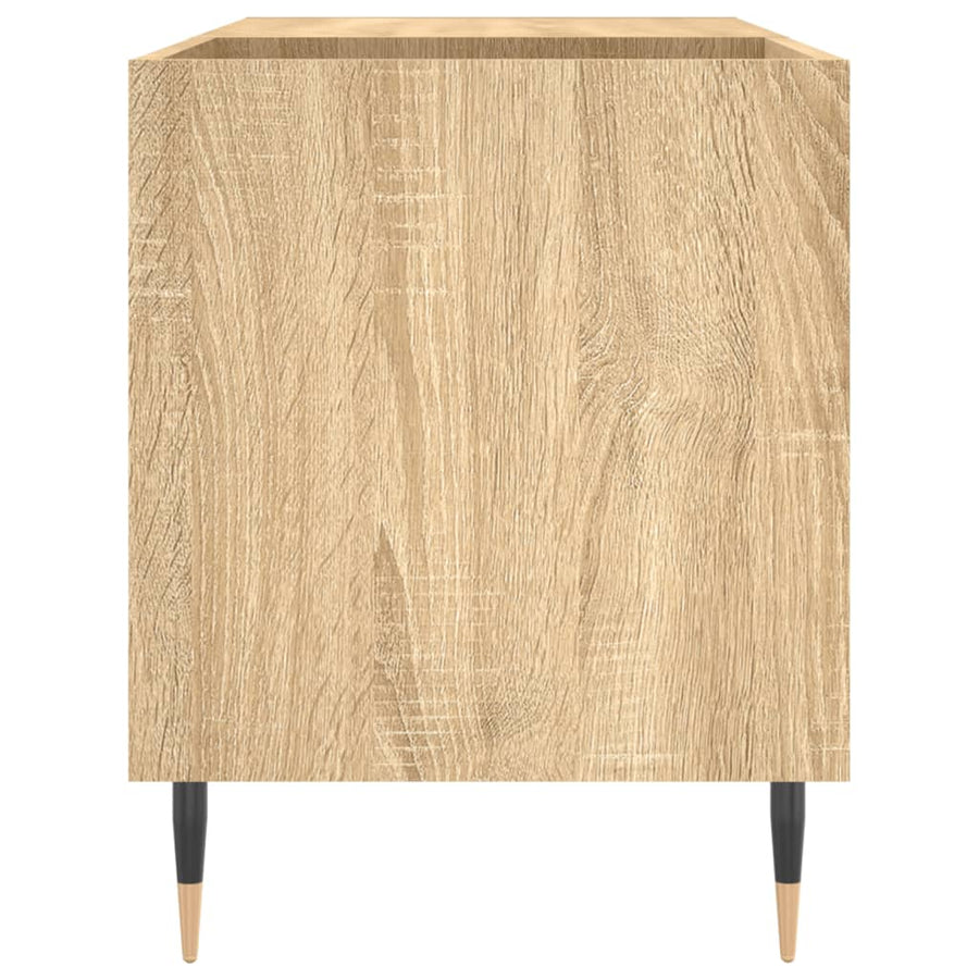Platenkast 85X38X48 Cm Bewerkt Hout Sonoma Eikenkleurig 1
