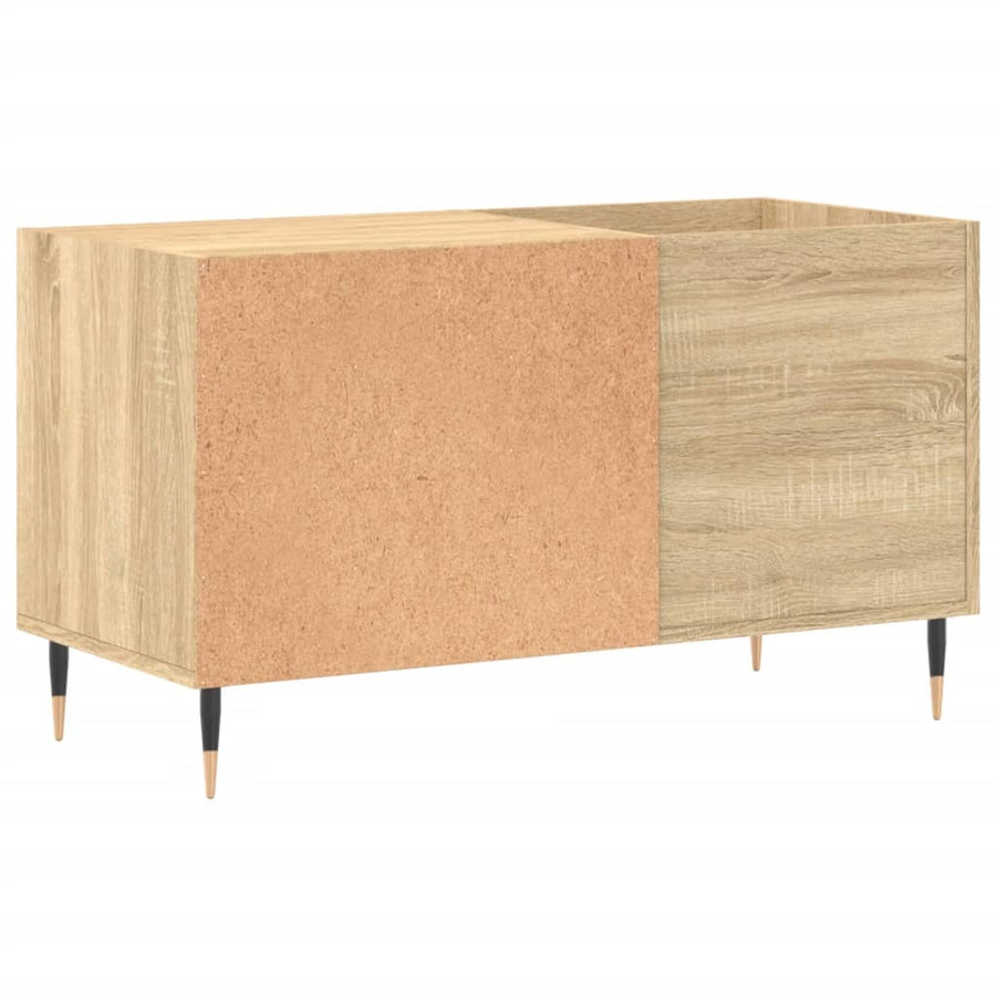 Platenkast 85X38X48 Cm Bewerkt Hout Sonoma Eikenkleurig 1