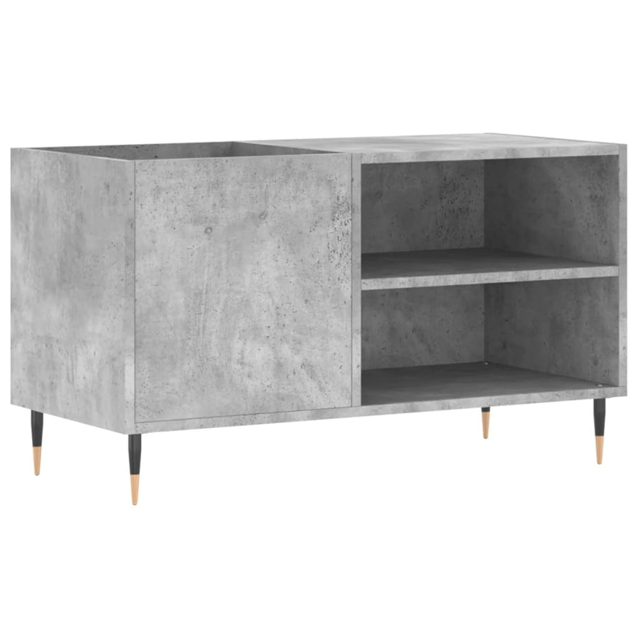 Platenkast 85X38X48 Cm Bewerkt Hout Betongrijs