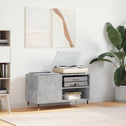 Record cabinet 85x38x48 cm treated wood concrete grey