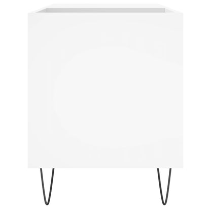 Platenkast 85X38X48 Cm Bewerkt Hout Wit