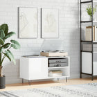 Record cabinet 85x38x48 cm engineered wood high-gloss white