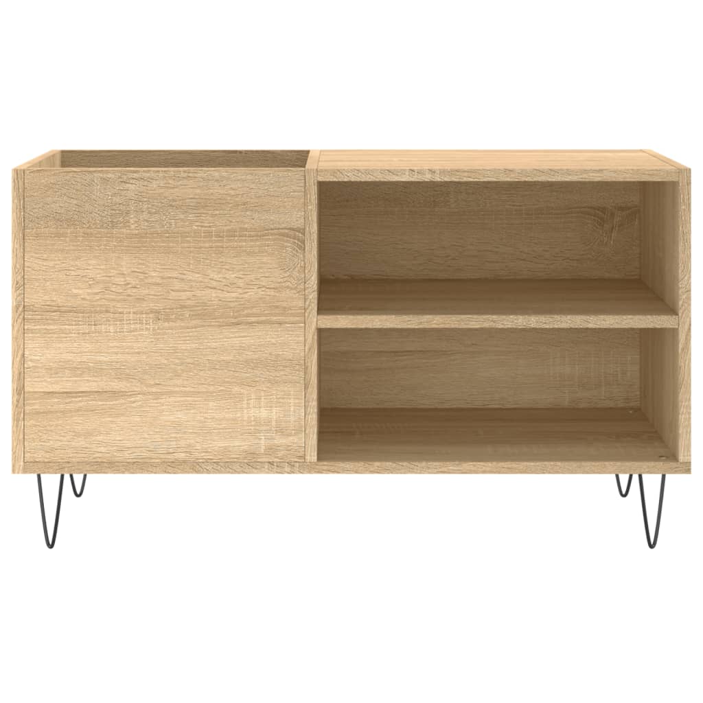 Platenkast 85X38X48 Cm Bewerkt Hout Sonoma Eikenkleurig