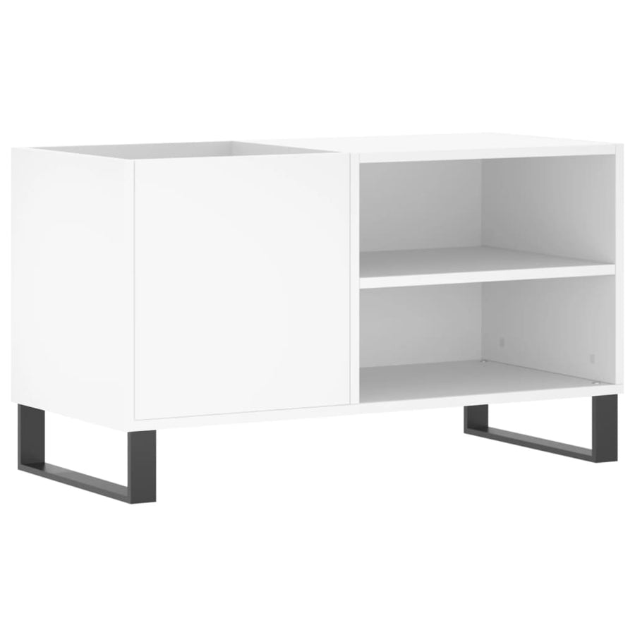 Platenkast 85X38X48 Cm Bewerkt Hout Wit