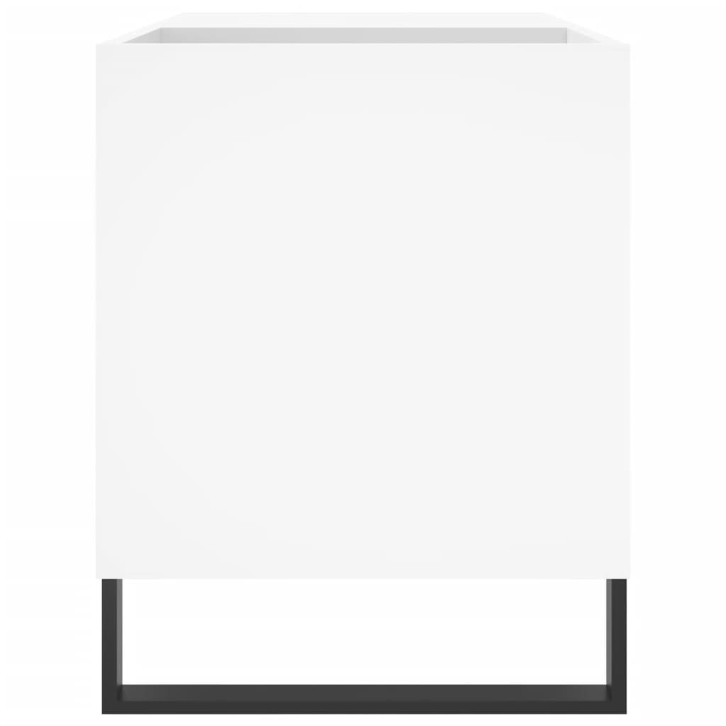 Platenkast 85X38X48 Cm Bewerkt Hout Wit