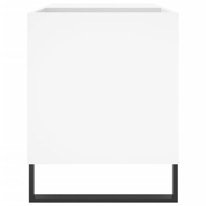 Platenkast 85X38X48 Cm Bewerkt Hout Wit